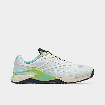 Shop Reebok Men's Nano X2 Training Shoes In Opal Glow/luminous Lime/digital Glow