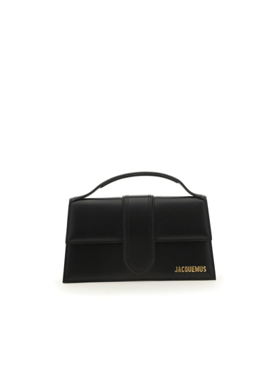 Shop Jacquemus Le Grand Bambino Shoulder Bag In Black