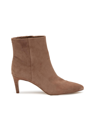 Shop Sam Edelman ‘ulissa' Point Toe Suede Ankle Boots In Neutral