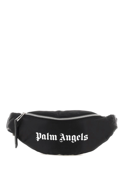 Shop Palm Angels Nylon Beltpack With Logo In Black