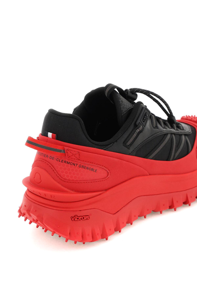 Shop Moncler Trailgrip Gtx Sneakers In Black,red