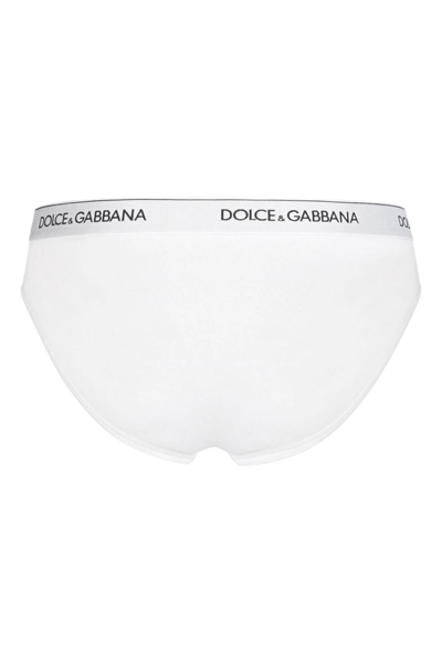 Shop Dolce & Gabbana Underwear Briefs Bi-pack In White