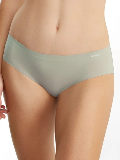 Shop Calvin Klein Invisibles Hipster In Sage Meadow