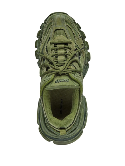 Shop Balenciaga Track.2 Sneakers In Green