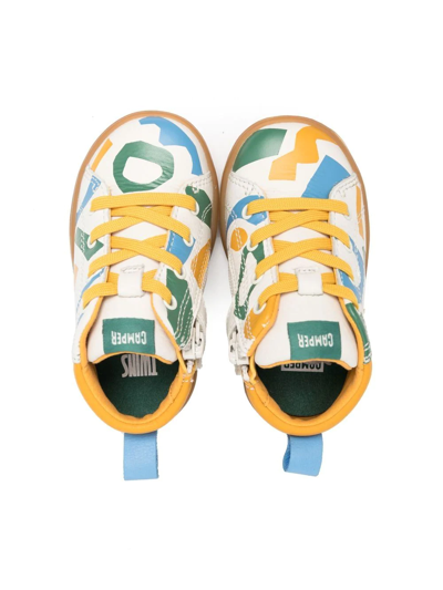 Camper All-over Graphic-print Sneakers In White