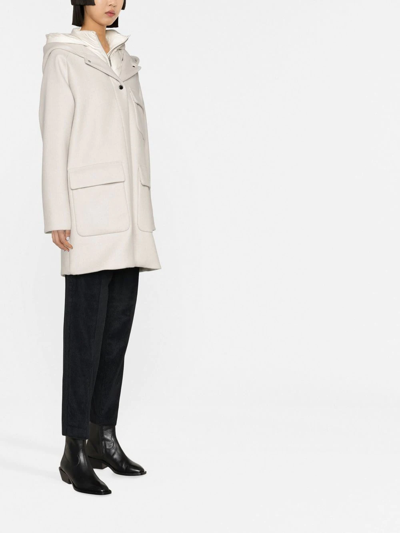 Shop Woolrich Sideline 2-in-1 Coat In Neutrals