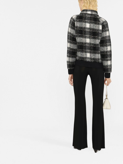 Woolrich Gentry Check-print Bomber Jacket In Black