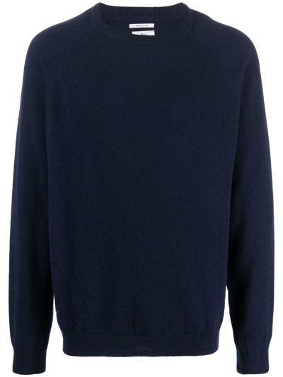 Shop Woolrich Fine-knit Crewneck Jumper In Blue