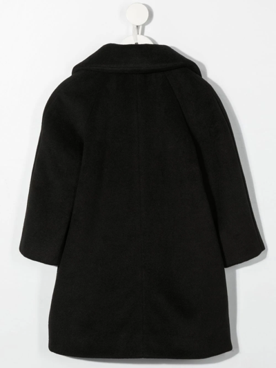 Shop Mi Mi Sol Single-breasted Coat In Black