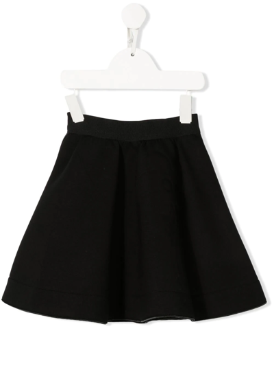 Shop Mi Mi Sol High-waisted Skater-skirt In Black