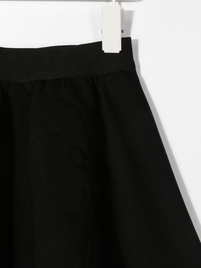 Shop Mi Mi Sol High-waisted Skater-skirt In Black