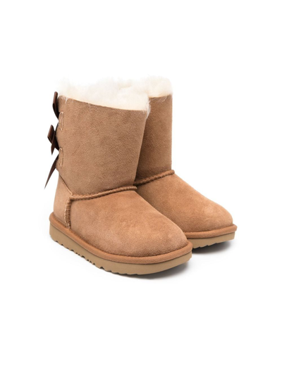 Shop Ugg Bailey Bow Ll Boots In Brown