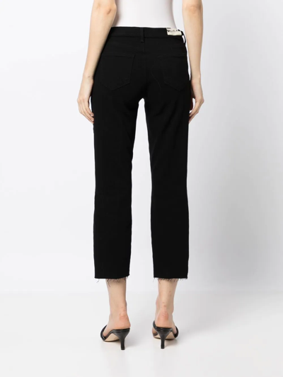 Shop L Agence High-rise Sada Cropped Jeans In Black