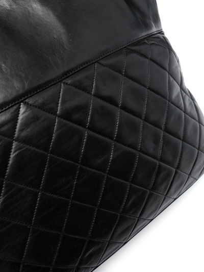 Pre-owned Chanel 1989-1991 Quilted Shoulder Bag In Black