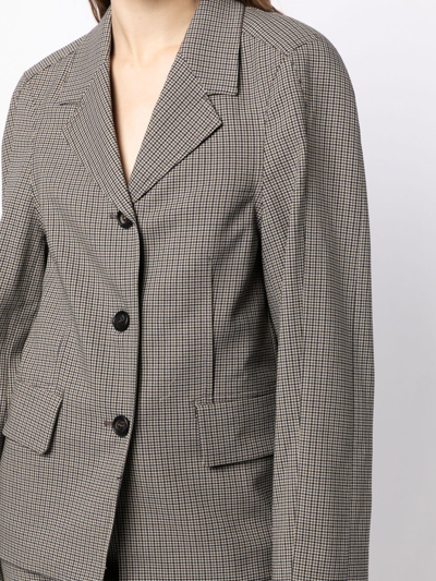 Low Classic Beige New Armhole Blazer In Multicolour