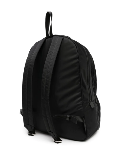 Agnès B. Logo-plaque Backpack In Black