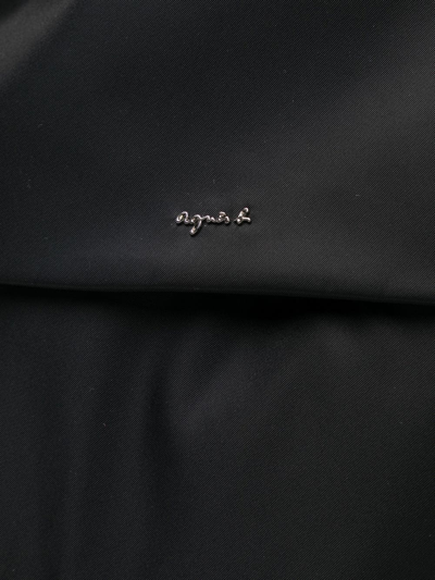 Agnès B. Logo-plaque Backpack In Black