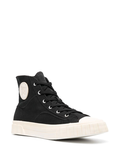 Misbhv Army Sneaker High Monogram Black Canvas Monogram High Sneaker - Army Sneaker High Monogram In Black