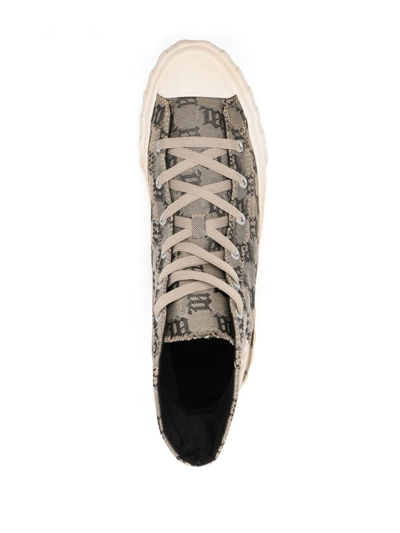 Shop Misbhv Monogram High-top Sneakers In Neutrals