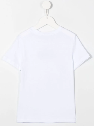 Shop Calvin Klein Logo-print Cotton T-shirt In White