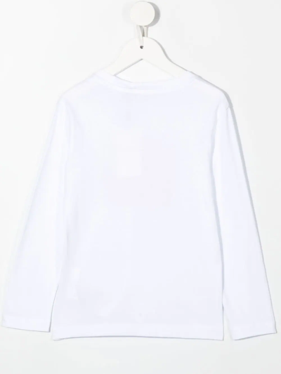 Shop Calvin Klein Logo-print Cotton T-shirt In White