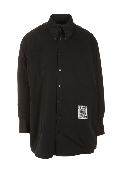 Shop Mm6 Maison Margiela Shirt In Black