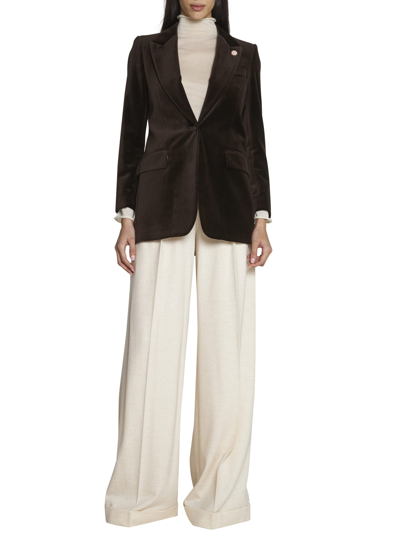 Shop Lardini Blazer In Marrone