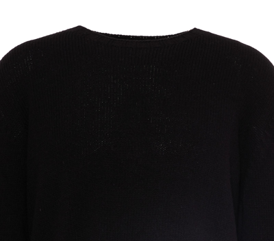 Shop Palm Angels Sweater With Back Logo In Black