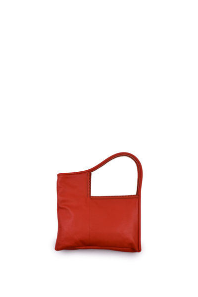 Shop Almala Ophelia Leather Bag In Orange