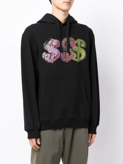 Shop Maharishi Graphic-print Drawstring Hoodie In Black