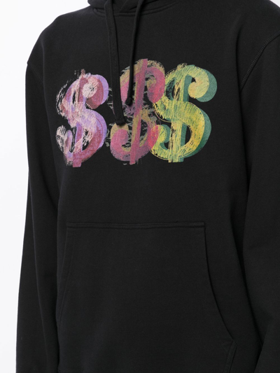 Maharishi Graphic-print Drawstring Hoodie In Black