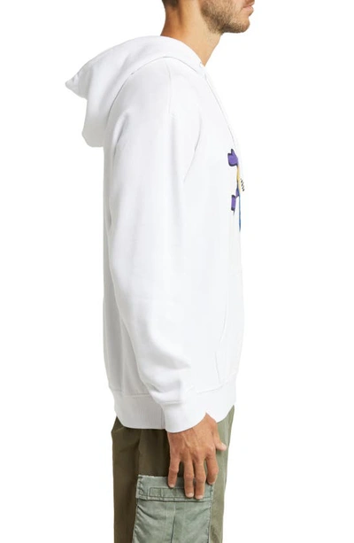 Shop Icecream Avery Logo Patch Hoodie In White