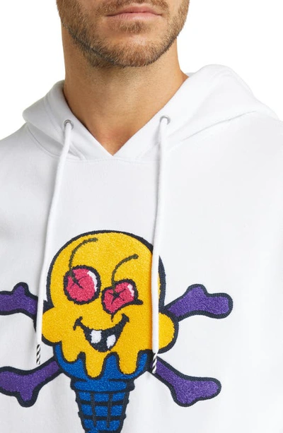 Shop Icecream Avery Logo Patch Hoodie In White