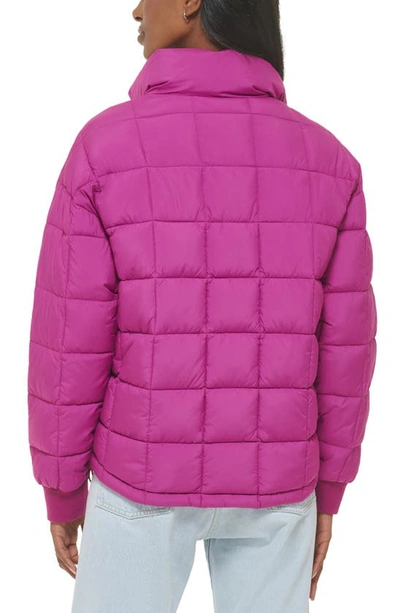 Shop Levi's 733™ Box Quilted Puffer Jacket In Clover Purple