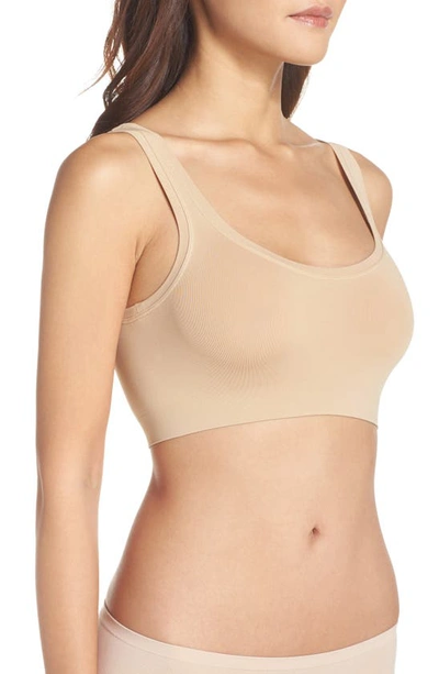 Shop Hanro Touch Feeling Crop Top In Beige