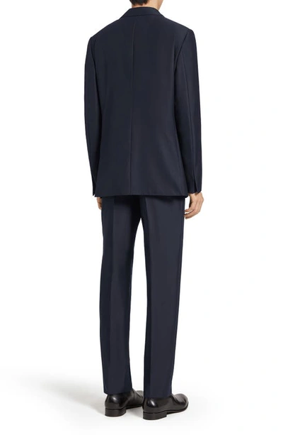 Zegna Navy Blue Trofeo 600 Tailoring Evening Suit In Navy