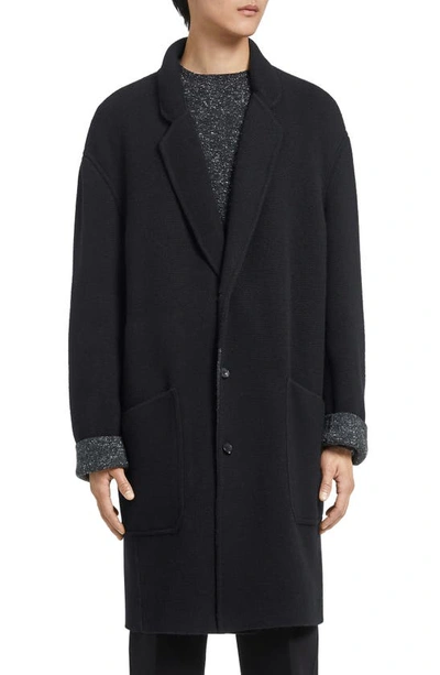 Shop Zegna Oasi Cashmere Coat In Black