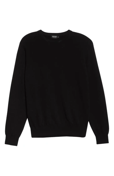 Shop Zegna Oasi Cashmere Sweater In Black