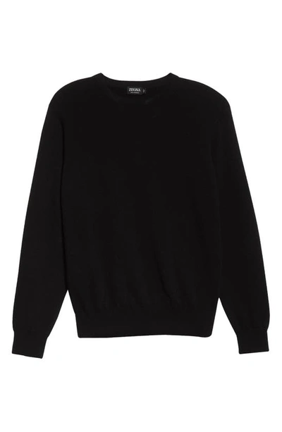 Zegna Oasi Cashmere Sweater In Black