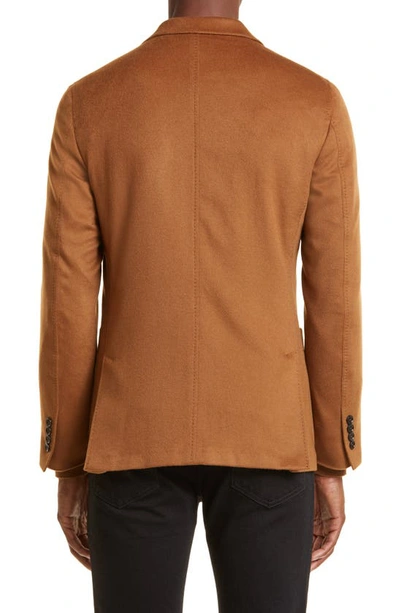 Shop Zegna Deconstructed Oasi Cashmere Sport Coat In Vicuna