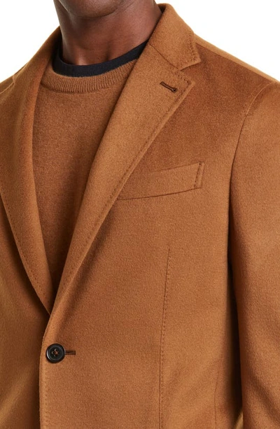 Shop Zegna Deconstructed Oasi Cashmere Sport Coat In Vicuna