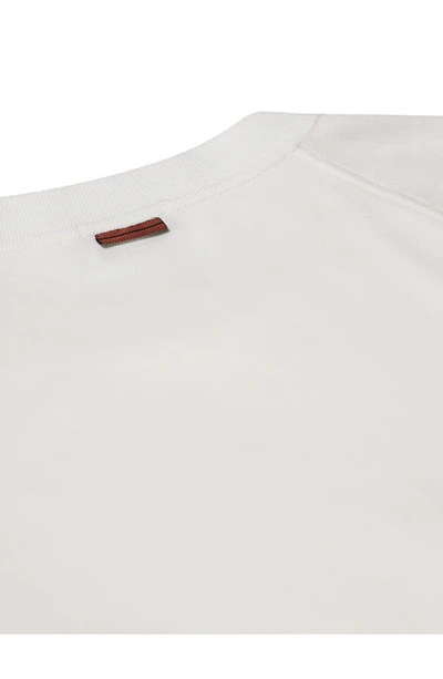 Zegna High Performance Wool Short Sleeve Tee In White