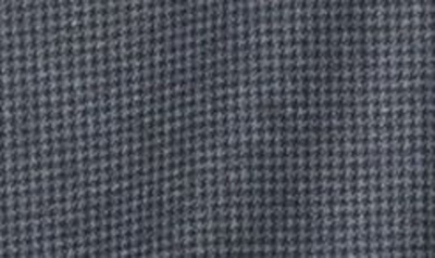 Johnston & Murphy Button Front Houndstooth Knit Shirt In Gray