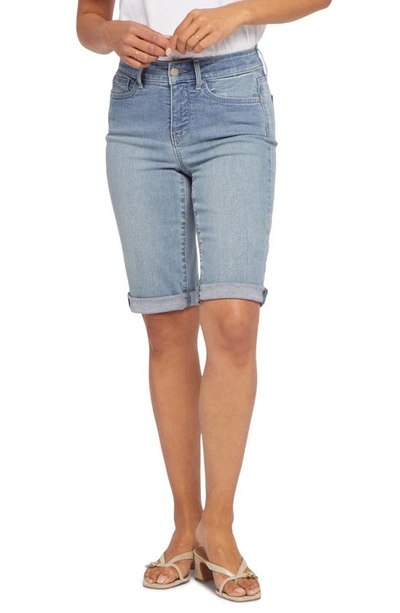 Nydj Ella Side Slit Denim Shorts In Nocolor | ModeSens