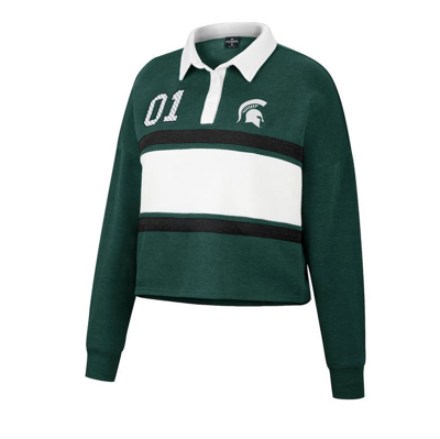 Shop Colosseum Green Michigan State Spartans I Love My Job Rugby Long Sleeve Shirt