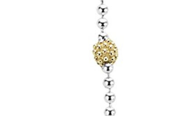 Shop Lagos 'caviar Icon' Chain Necklace In Silver/ Gold