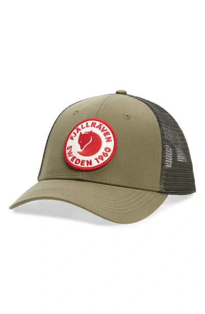 Shop Fjall Raven 1960 Logo Trucker Hat In Green