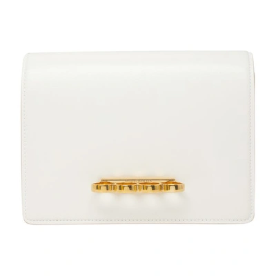 Shop Alexander Mcqueen The Four Ring Bag In Soft Ivory