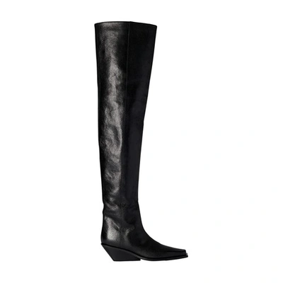 Shop Ann Demeulemeester Hilde High Boots In Black