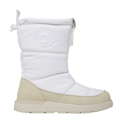 Shop Canada Goose Cypress Fold-down Puffer Boot In White Snowcap